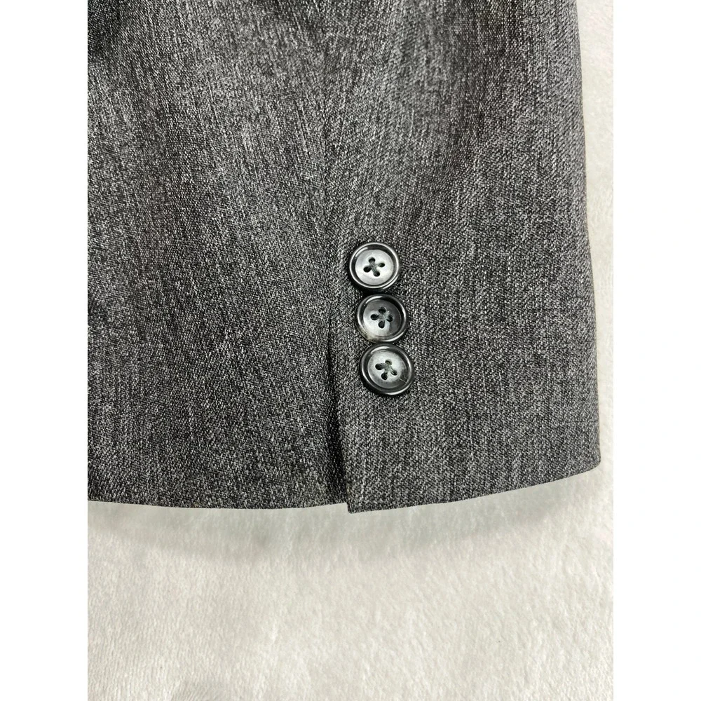 Circle S Western Blazer Mens 50 Grey Black Yoke Cowboy Sport Coat Good